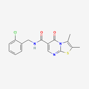 N-(2-chlorobenzyl)-2,3-dimethyl-5-oxo-5H-[1,3]thiazolo[3,2-a]pyrimidine-6-carboxamide