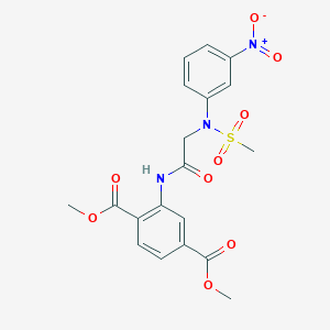 dimethyl 2-{[N-(methylsulfonyl)-N-(3-nitrophenyl)glycyl]amino}terephthalate