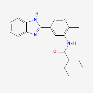 N-[5-(1H-benzimidazol-2-yl)-2-methylphenyl]-2-ethylbutanamide