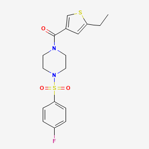 1-[(5-ethyl-3-thienyl)carbonyl]-4-[(4-fluorophenyl)sulfonyl]piperazine