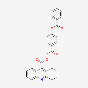 2-[4-(benzoyloxy)phenyl]-2-oxoethyl 1,2,3,4-tetrahydro-9-acridinecarboxylate