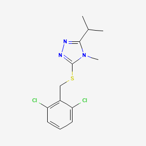 3-[(2,6-dichlorobenzyl)thio]-5-isopropyl-4-methyl-4H-1,2,4-triazole