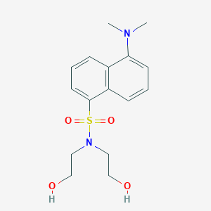 molecular formula C16H22N2O4S B047425 1-萘磺酰胺，5-(二甲氨基)-N,N-双(2-羟乙基)- CAS No. 96100-89-9