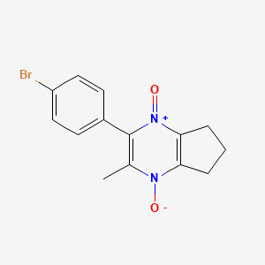 2-(4-bromophenyl)-3-methyl-6,7-dihydro-5H-cyclopenta[b]pyrazine 1,4-dioxide