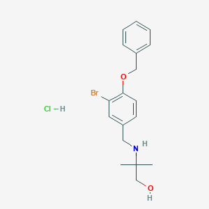 2-{[4-(benzyloxy)-3-bromobenzyl]amino}-2-methylpropan-1-ol hydrochloride