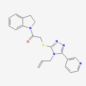 1-({[4-allyl-5-(3-pyridinyl)-4H-1,2,4-triazol-3-yl]thio}acetyl)indoline