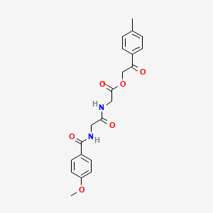 2-(4-methylphenyl)-2-oxoethyl N-(4-methoxybenzoyl)glycylglycinate