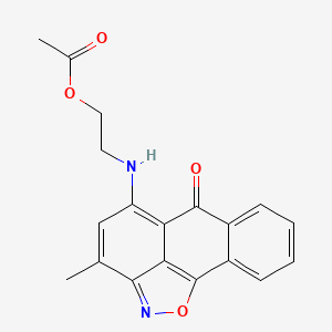 2-[(3-methyl-6-oxo-6H-anthra[1,9-cd]isoxazol-5-yl)amino]ethyl acetate