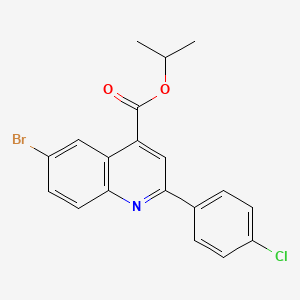 isopropyl 6-bromo-2-(4-chlorophenyl)-4-quinolinecarboxylate