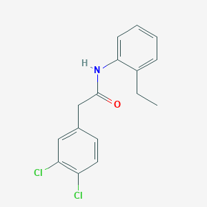 molecular formula C16H15Cl2NO B4742600 2-(3,4-dichlorophenyl)-N-(2-ethylphenyl)acetamide 