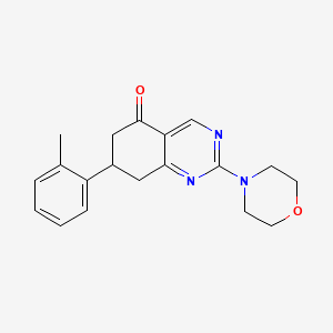 7-(2-METHYLPHENYL)-2-(MORPHOLIN-4-YL)-5,6,7,8-TETRAHYDROQUINAZOLIN-5-ONE