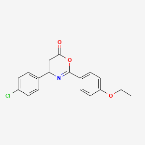 4-(4-Chlorophenyl)-2-(4-ethoxyphenyl)-1,3-oxazin-6-one