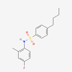 4-BUTYL-N-(4-FLUORO-2-METHYLPHENYL)BENZENE-1-SULFONAMIDE