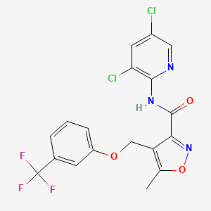 N-(3,5-dichloro-2-pyridinyl)-5-methyl-4-{[3-(trifluoromethyl)phenoxy]methyl}-3-isoxazolecarboxamide