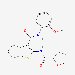 N-(3-{[(2-methoxyphenyl)amino]carbonyl}-5,6-dihydro-4H-cyclopenta[b]thien-2-yl)tetrahydro-2-furancarboxamide