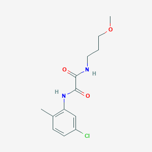 molecular formula C13H17ClN2O3 B4742643 N'-(5-chloro-2-methylphenyl)-N-(3-methoxypropyl)oxamide 