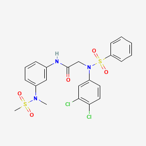 N~2~-(3,4-dichlorophenyl)-N~1~-{3-[methyl(methylsulfonyl)amino]phenyl}-N~2~-(phenylsulfonyl)glycinamide