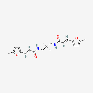 N-(2,2-dimethyl-3-{[3-(5-methyl-2-furyl)acryloyl]amino}propyl)-3-(5-methyl-2-furyl)acrylamide