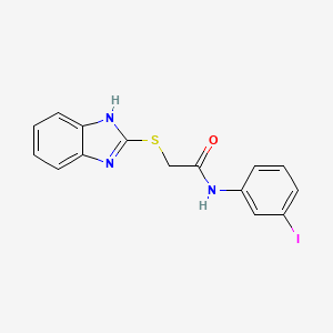 molecular formula C15H12IN3OS B4742754 2-(1H-benzimidazol-2-ylthio)-N-(3-iodophenyl)acetamide 