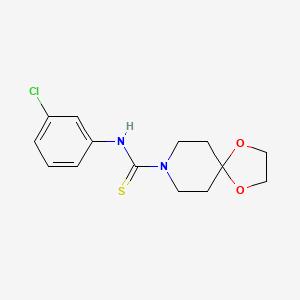 N-(3-chlorophenyl)-1,4-dioxa-8-azaspiro[4.5]decane-8-carbothioamide