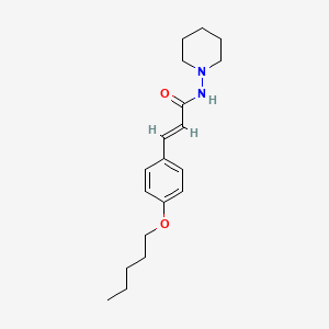 3-[4-(pentyloxy)phenyl]-N-1-piperidinylacrylamide