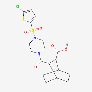 3-({4-[(5-chloro-2-thienyl)sulfonyl]-1-piperazinyl}carbonyl)bicyclo[2.2.2]octane-2-carboxylic acid