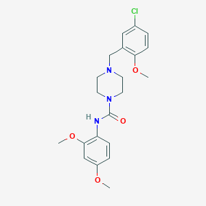 4-(5-chloro-2-methoxybenzyl)-N-(2,4-dimethoxyphenyl)-1-piperazinecarboxamide