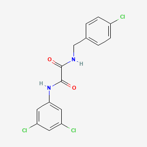 molecular formula C15H11Cl3N2O2 B4742952 N-(4-chlorobenzyl)-N'-(3,5-dichlorophenyl)ethanediamide 