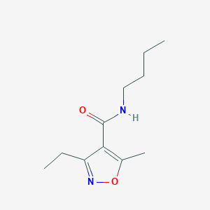 N-butyl-3-ethyl-5-methyl-4-isoxazolecarboxamide