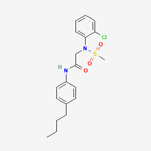 N~1~-(4-butylphenyl)-N~2~-(2-chlorophenyl)-N~2~-(methylsulfonyl)glycinamide