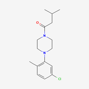 1-(5-chloro-2-methylphenyl)-4-(3-methylbutanoyl)piperazine