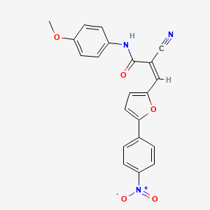 2-cyano-N-(4-methoxyphenyl)-3-[5-(4-nitrophenyl)-2-furyl]acrylamide