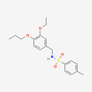 N-[(3-ethoxy-4-propoxyphenyl)methyl]-4-methylbenzenesulfonamide