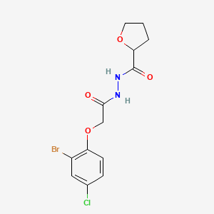 N'-[2-(2-bromo-4-chlorophenoxy)acetyl]tetrahydro-2-furancarbohydrazide