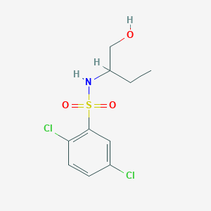 molecular formula C10H13Cl2NO3S B474312 [(2,5-Dichlorophenyl)sulfonyl](1-ethyl-2-hydroxyethyl)amine CAS No. 825604-08-8
