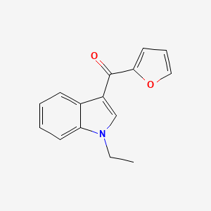 molecular formula C15H13NO2 B4743147 (1-ethyl-1H-indol-3-yl)(2-furyl)methanone 