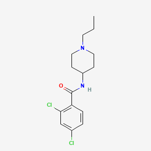 molecular formula C15H20Cl2N2O B4743150 2,4-dichloro-N-(1-propyl-4-piperidinyl)benzamide 