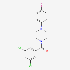 molecular formula C17H15Cl2FN2O B4743190 (3,5-DICHLOROPHENYL)[4-(4-FLUOROPHENYL)PIPERAZINO]METHANONE 