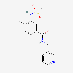 4-methyl-3-[(methylsulfonyl)amino]-N-(3-pyridinylmethyl)benzamide