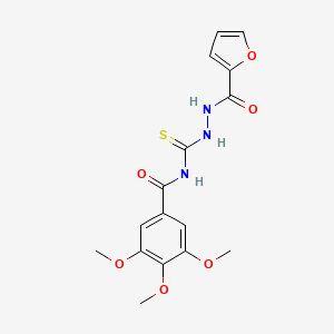 N-{[2-(2-furoyl)hydrazino]carbonothioyl}-3,4,5-trimethoxybenzamide