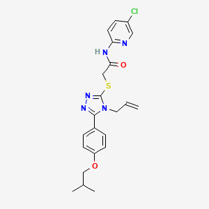 2-{[4-allyl-5-(4-isobutoxyphenyl)-4H-1,2,4-triazol-3-yl]thio}-N-(5-chloro-2-pyridinyl)acetamide