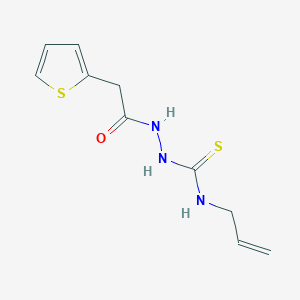 molecular formula C10H13N3OS2 B4743240 N-allyl-2-(2-thienylacetyl)hydrazinecarbothioamide 