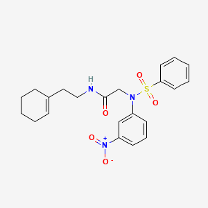 N~1~-[2-(1-cyclohexen-1-yl)ethyl]-N~2~-(3-nitrophenyl)-N~2~-(phenylsulfonyl)glycinamide