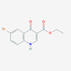 molecular formula C12H10BrNO3 B047433 6-溴-4-羟基喹啉-3-羧酸乙酯 CAS No. 122794-99-4