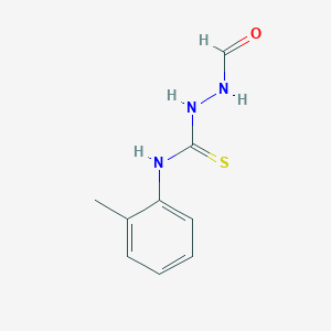 molecular formula C9H11N3OS B4743310 2-formyl-N-(2-methylphenyl)hydrazinecarbothioamide 