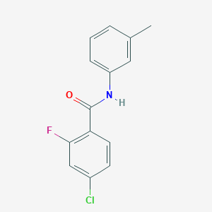 4-chloro-2-fluoro-N-(3-methylphenyl)benzamide