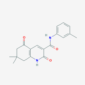 7,7-dimethyl-N-(3-methylphenyl)-2,5-dioxo-1,2,5,6,7,8-hexahydro-3-quinolinecarboxamide