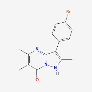 3-(4-bromophenyl)-2,5,6-trimethylpyrazolo[1,5-a]pyrimidin-7(4H)-one