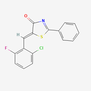 5-(2-chloro-6-fluorobenzylidene)-2-phenyl-1,3-thiazol-4(5H)-one