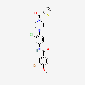 3-bromo-N-{3-chloro-4-[4-(2-thienylcarbonyl)-1-piperazinyl]phenyl}-4-ethoxybenzamide